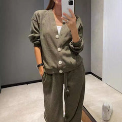 Strikkesett med Jakke og Bukse