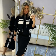 Lina Strukturert Hoodie Sett